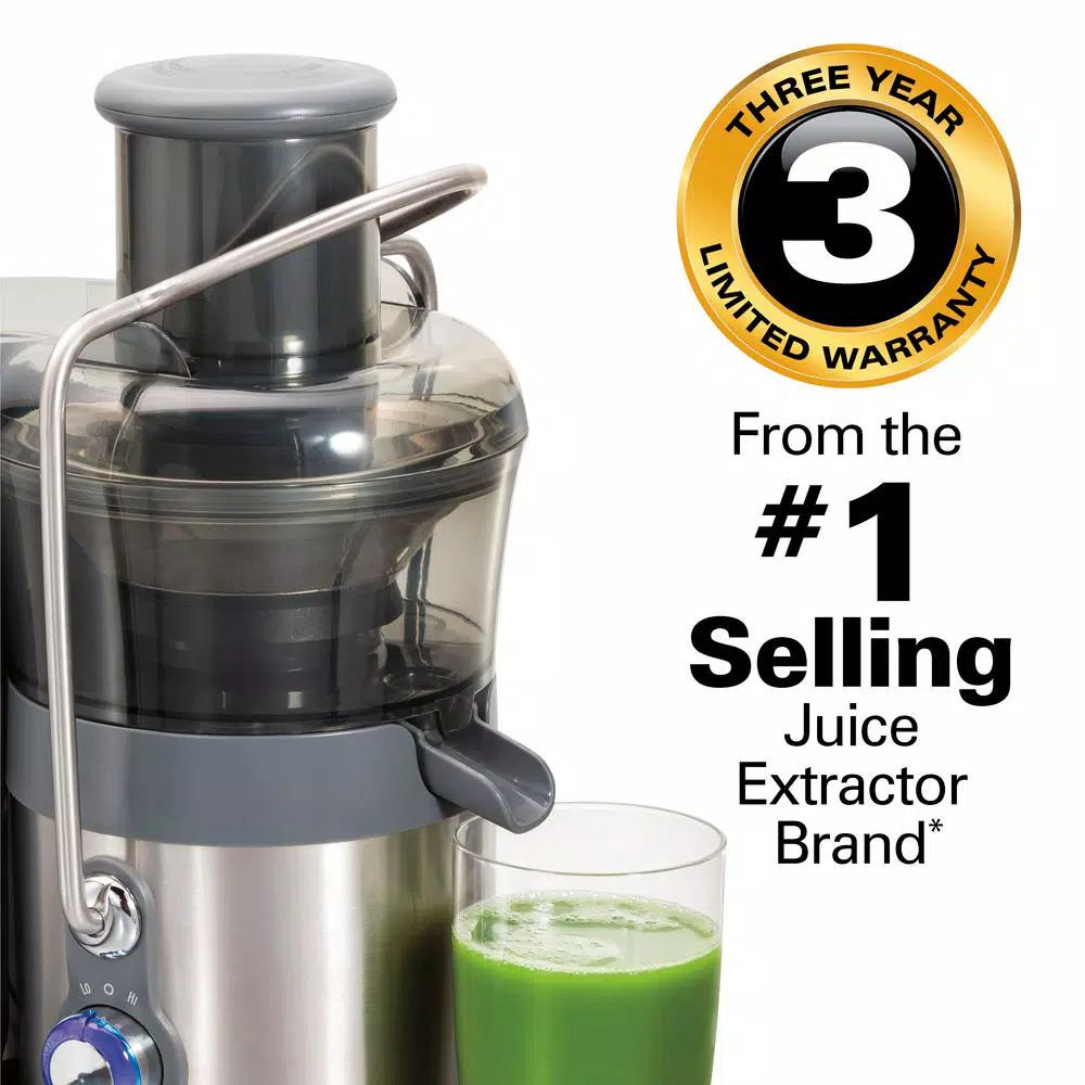 Hamilton Beach Premium Big Mouth 2-Speed Juice Extractor, Stainless Steel