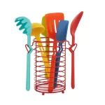 Fiesta 7-Piece Silicone Utensil Set with Stainless Steel Wire Caddy thumbnail 2