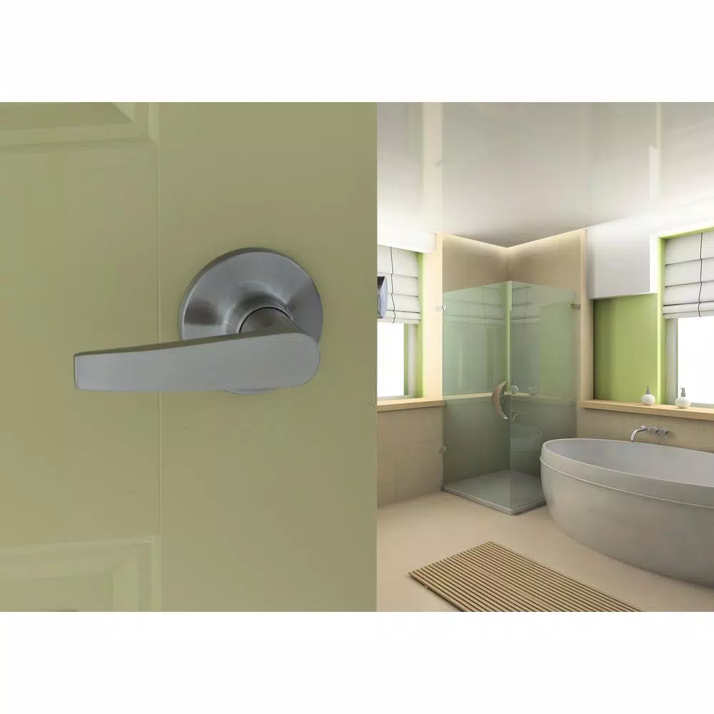 Copper Creek Satin Stainless Passage Door Lever, Residential Grade 3
