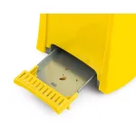Nostalgia 4-Slice Yellow Wide Slot Grilled Cheese Toaster with Removable Baskets thumbnail 6