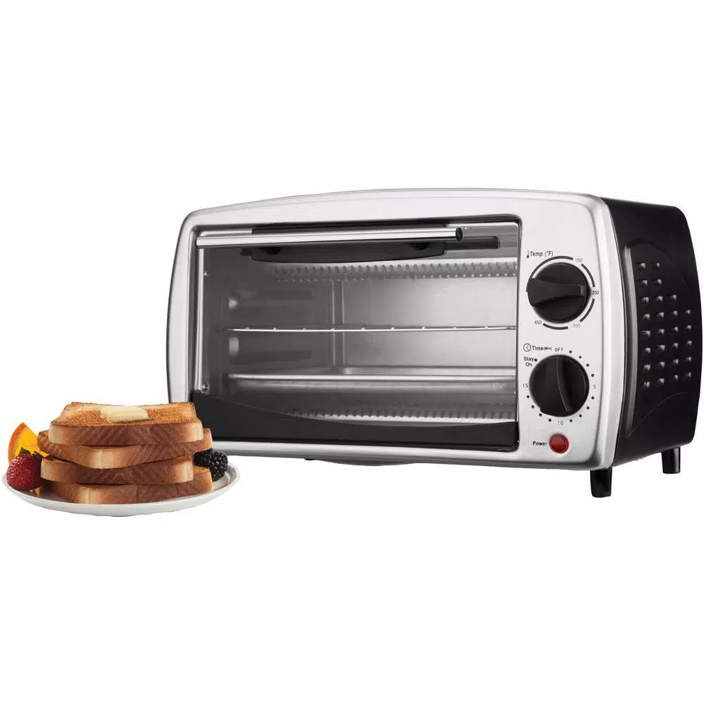 Brentwood Appliances TS-345B 4-Slice Toaster Oven and Broiler, 700W, Black