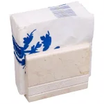 Creative Home Natural Beige Champagne Marble Napkin Holder - Hand Carved Elegant Tabletop Stand thumbnail 4