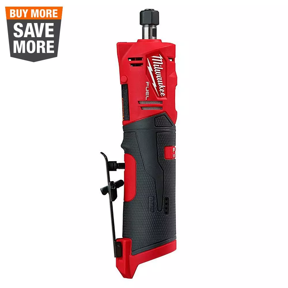 Milwaukee M12 FUEL 12V Brushless Cordless 1/4 in. Straight Die Grinder (Tool-Only)