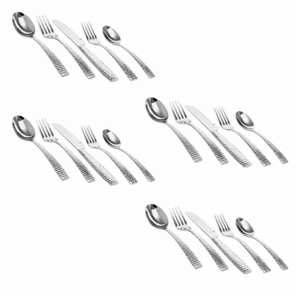 GIBSON elite Gibson Braid 20-Piece Stainless Steel Flatware Set, Service for 4