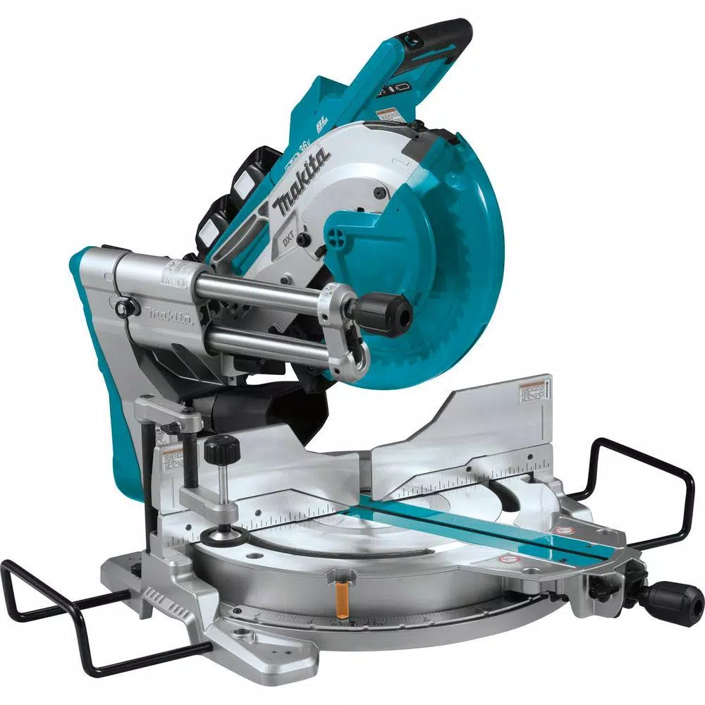 Makita 18V X2 LXT 10 in. Brushless Dual-Bevel Sliding Compound Miter Saw Kit with 4 5.0 Ah Batteries & Charger