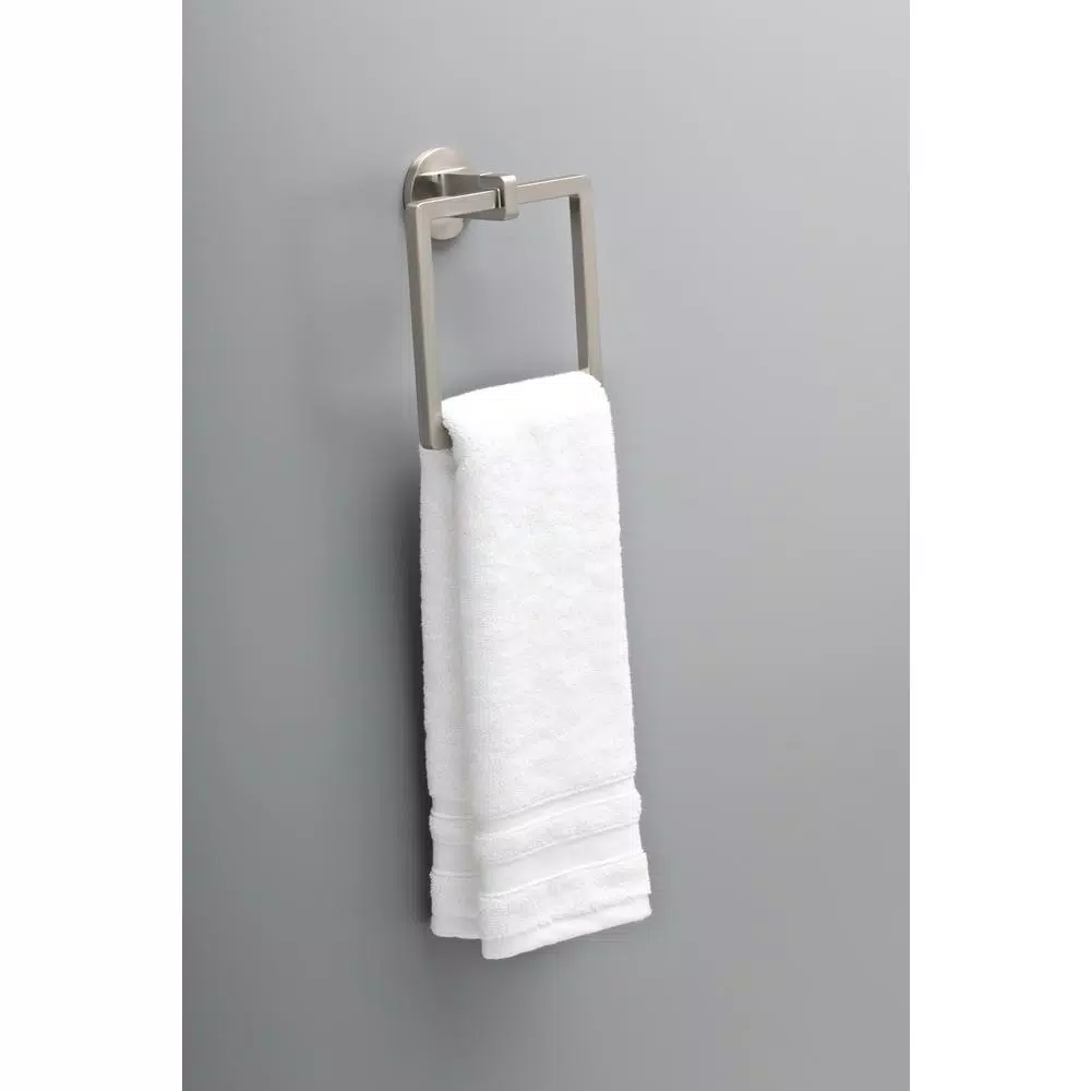 Delta Mandolin Towel Ring in SpotShield Brushed Nickel