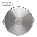 Ecolution Pure Intentions 12 Qt. Stainless Steel Stock Pot with Glass Lid thumbnail 3