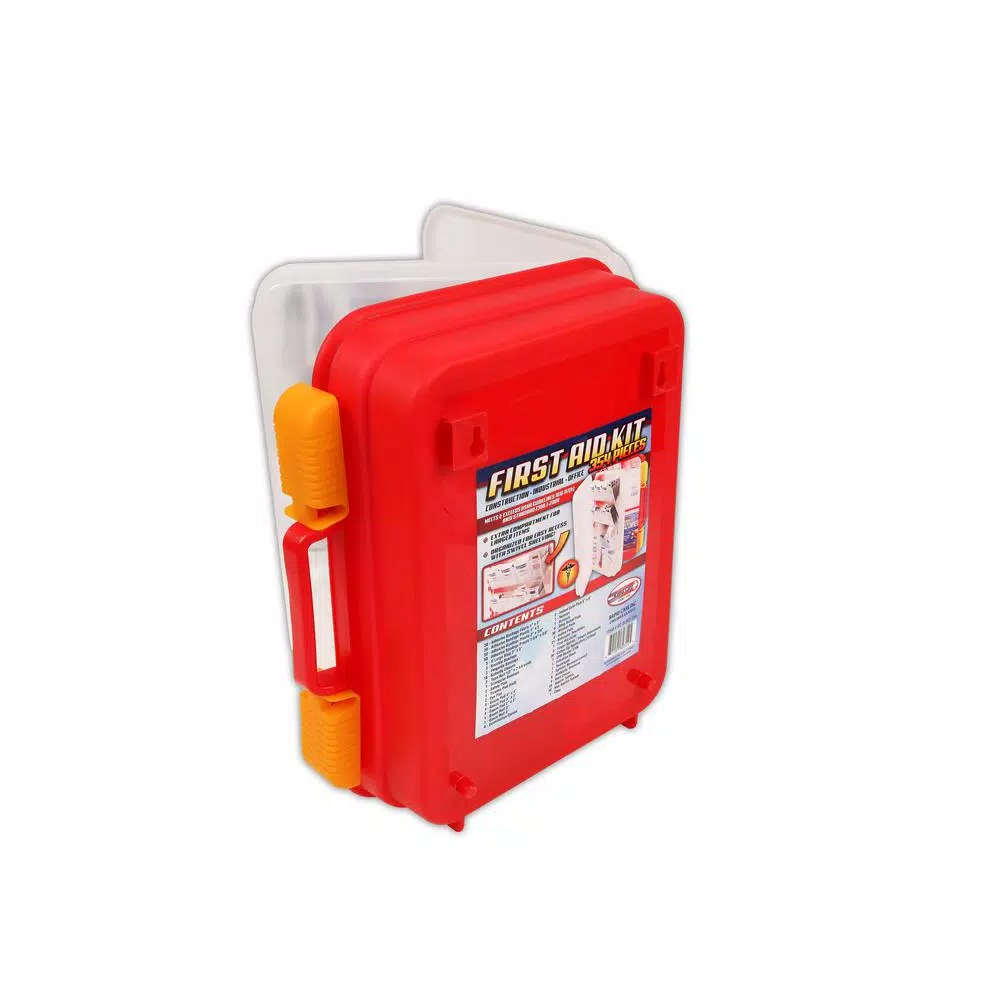 Rapid Care 354-Piece OSHA Compliant Industrial First Aid Kit with Wall Mountable Poly Cabinet