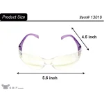 G & F Products EyePro Clear Lens Safety Goggles, Impact & Ballistic Resistant, 6 Colors (12-Pack) thumbnail 5