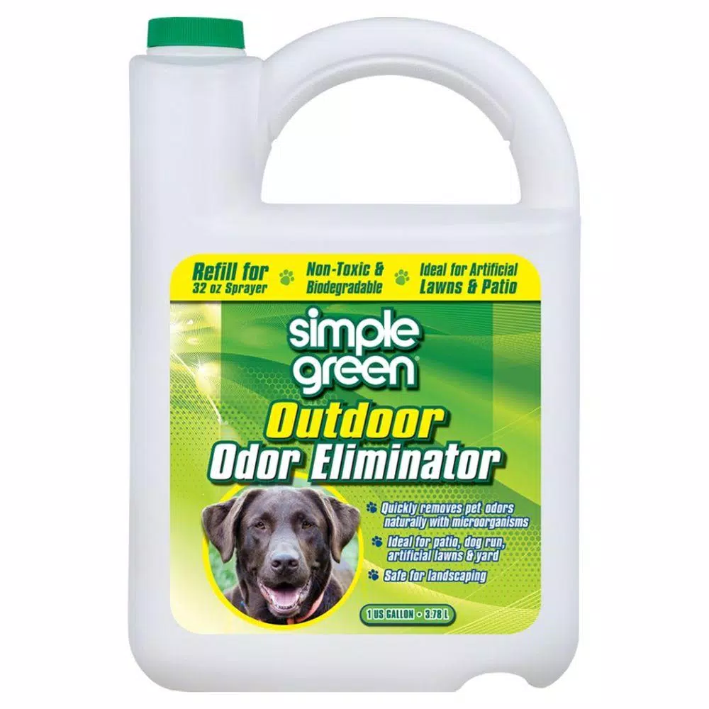 Simple Green Outdoor Odor Eliminator, 128 oz. Pet Stain & Odor Remover