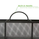 Mind Reader 3-Section Black Mesh Cutlery Holder & Silverware Organizer thumbnail 3