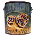 Unbranded Farm Fresh Ceramic Jar Candle - Praline Caramel Scented Paraffin Wax thumbnail 1