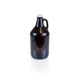 Picnic Time Growler Tap Beverage Dispenser with 64 oz. Amber Glass Growler and Acacia Wood Base thumbnail 5