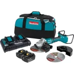 Makita 36V (18V x2) LXT Brushless 9 in. Paddle Switch Angle Grinder Kit with Electric Brake thumbnail 1