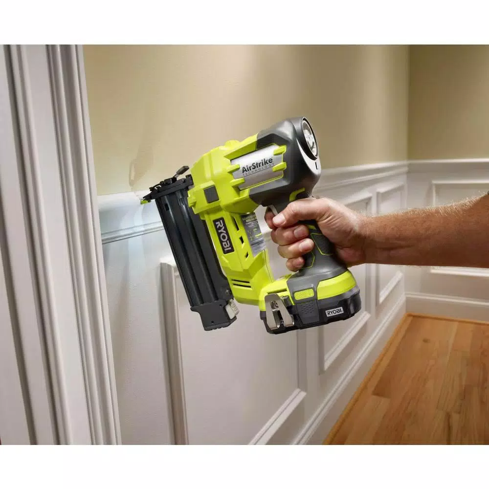 RYOBI 18V ONE+ Cordless 3-Tool Combo Kit with Drill/Driver, Impact Driver, and AirStrike 18-Gauge Brad Nailer