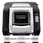 Hamilton Beach FlexBrew Black Single Serve Plus Coffee Maker - Brews Pods or Ground Coffee thumbnail 2