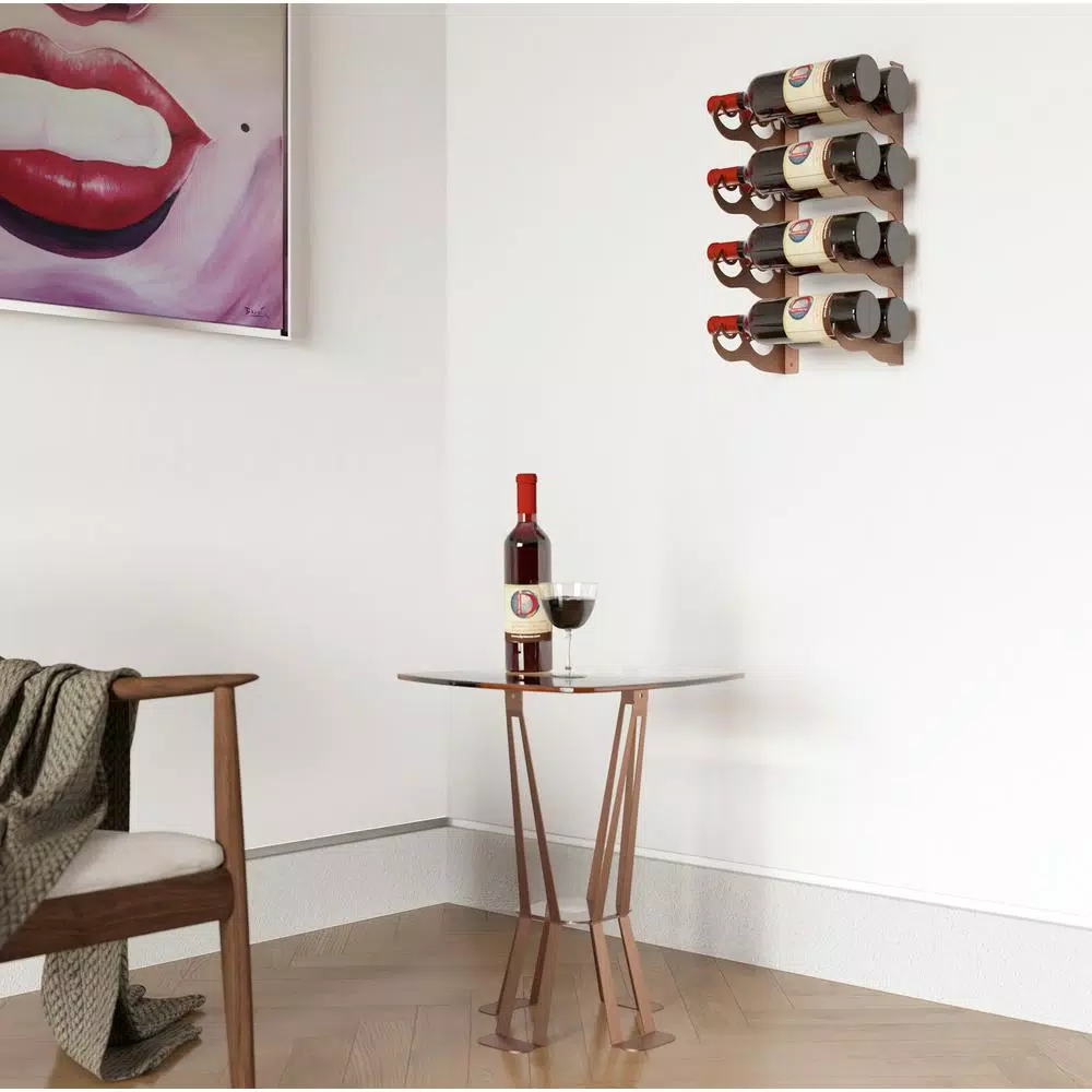 DI PRIMA USA Eagle Edition 8-Bottle Wall Mounted Double Row Wine Rack