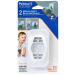 Perma Child Safety Perma Adhesive Baby Gate and Playpen Barrier Wall Mounts, No-Drill Installation (2-Pack) thumbnail 5