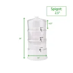 Mind Reader 3-Tier Stackable Beverage Dispenser, 3 Gallon Clear Plastic Drink Holder with Ice Compartment thumbnail 7