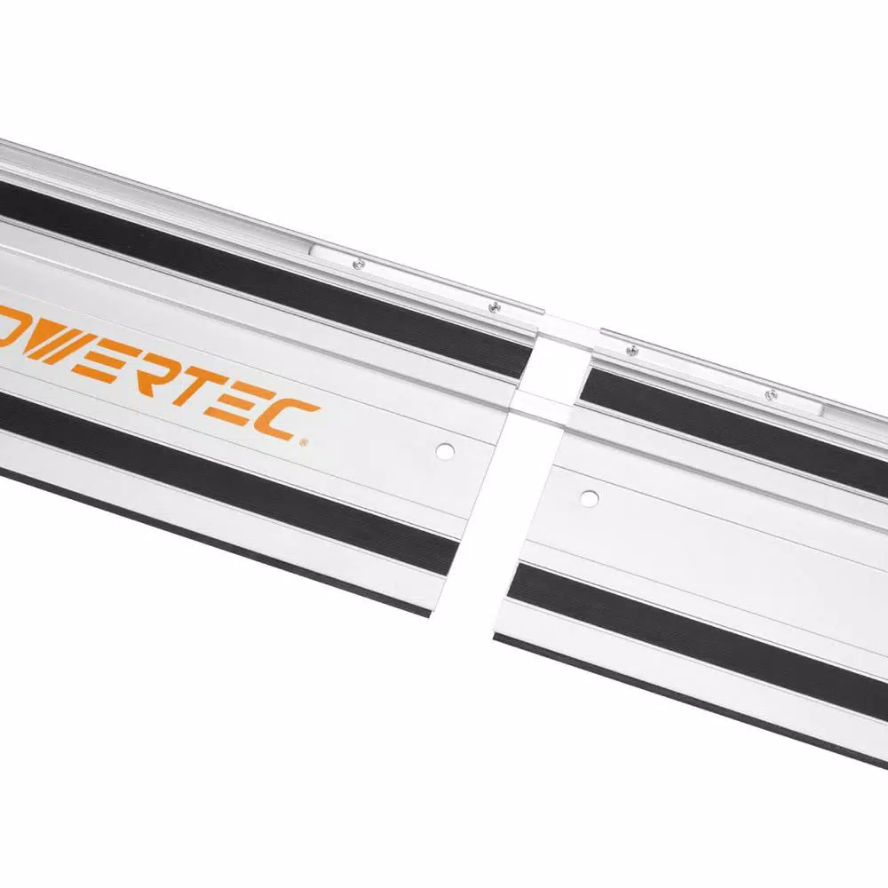 POWERTEC 55 in. Track Saw Guide Rail and Connector Kit for Makita or Festool (2-Pack)
