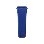 Suncast Commercial 23 Gallon Slim Blue Plastic Resin Trash Can thumbnail 4