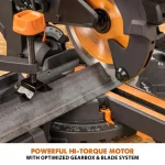 Evolution Power Tools Evolution 10 Amp 7-1/4 in. Sliding Compound Miter Saw with Laser Guide and Multi-Material Blade thumbnail 7
