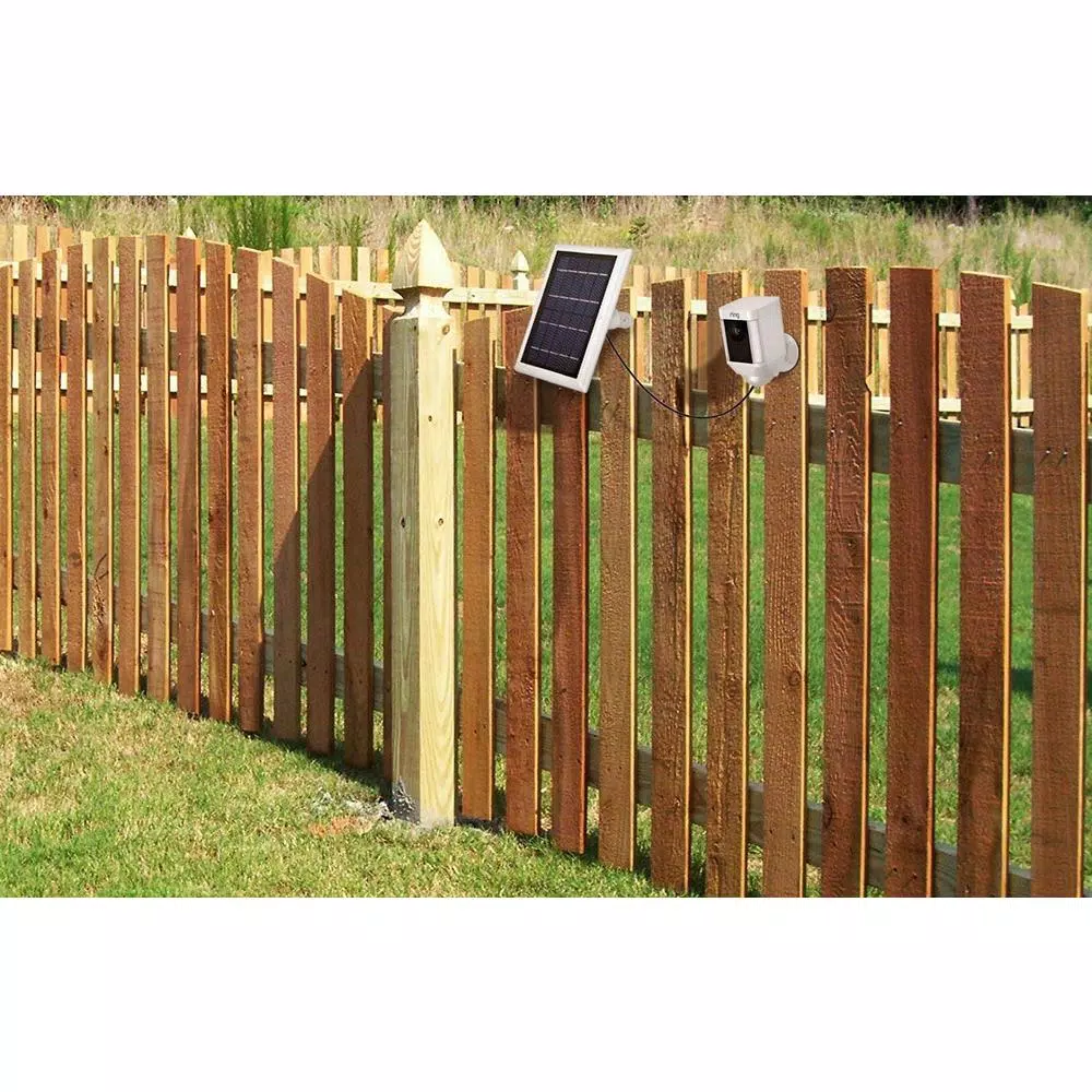 Wasserstein Solar Panel for Ring Spotlight Cam & Stick Up Cam Battery, 2-Pack, White
