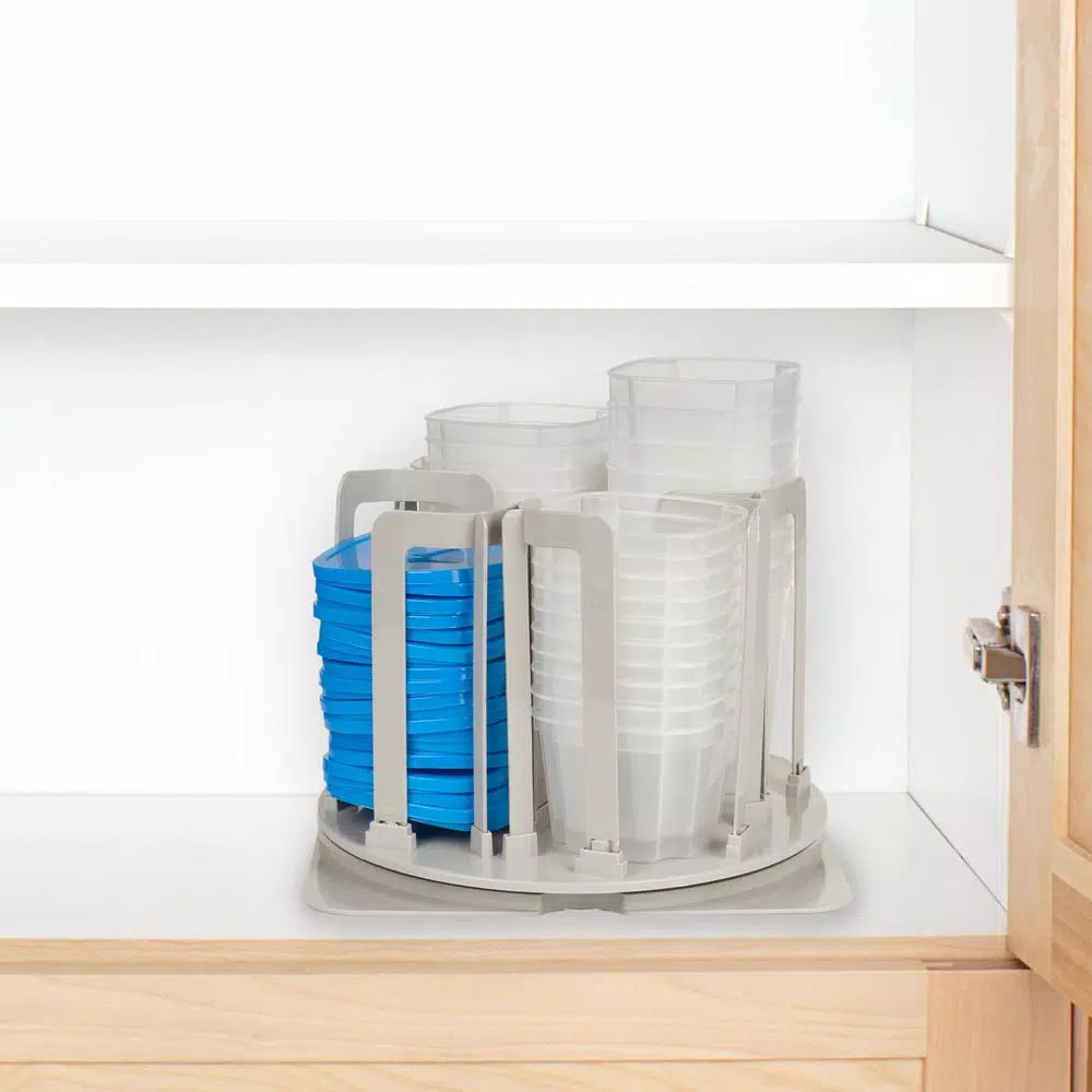 Chef Buddy Swirl Around 49-Piece Food Storage Organizer Set with Interchangeable Lids
