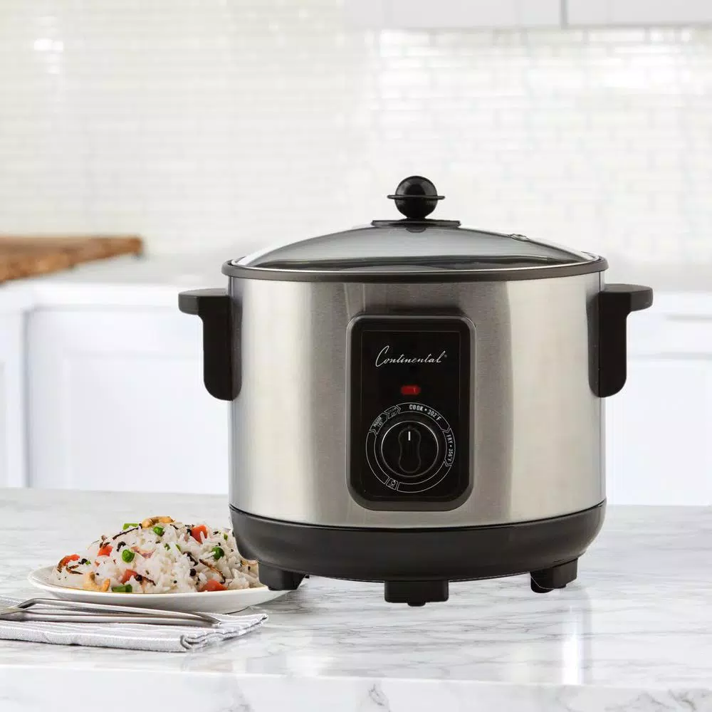 Continental 5.8 Qt. Electric Deep Fryer and Multi-Cooker, Stainless Steel
