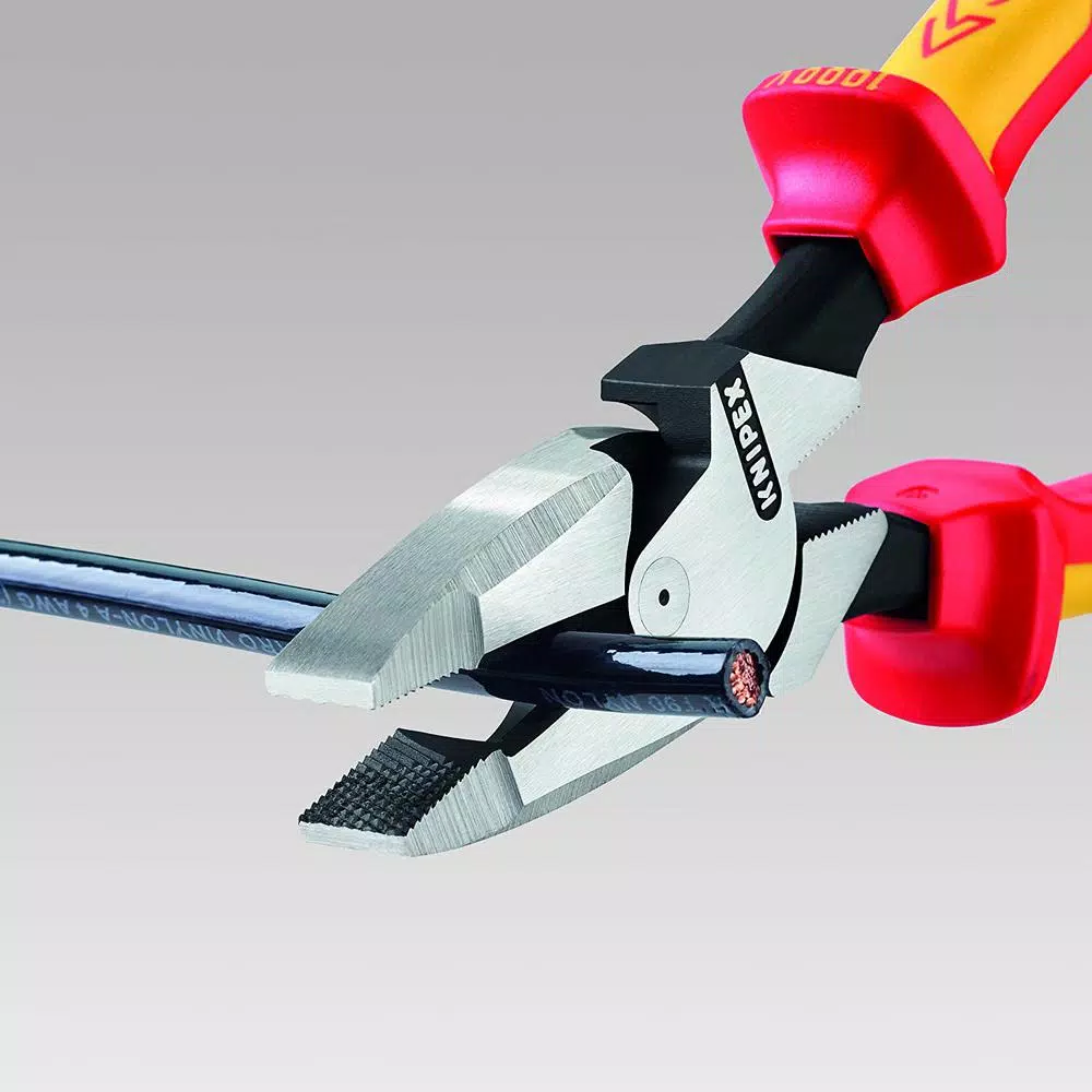 Knipex 9-1/4 in. High Leverage Insulated Lineman Pliers, 1,000 V
