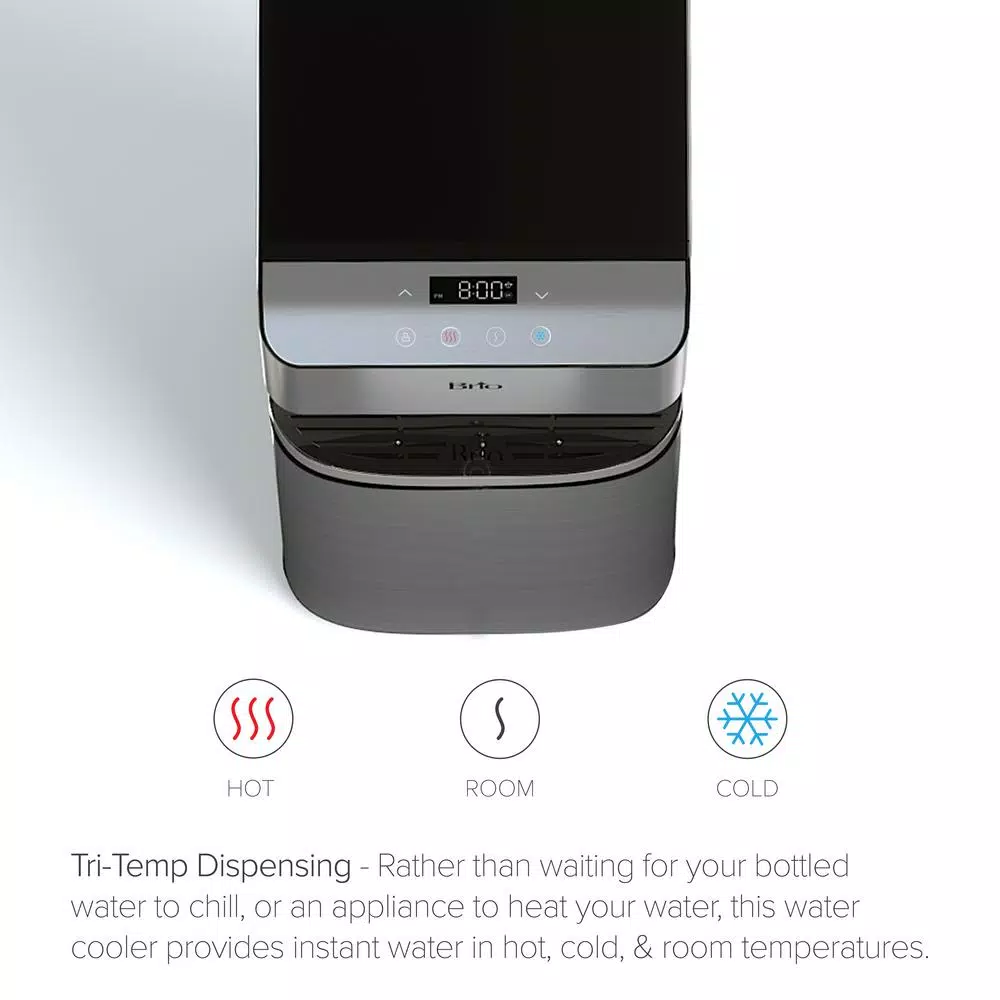 Brio Moderna Self-Cleaning Bottom Loading Water Cooler - Stainless Steel