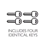 Design House 727966 Satin Nickel Entry Door Lever and Single Cylinder Deadbolt Combo thumbnail 3