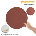 POWERTEC 12 in. 80 Grit Aluminum Oxide PSA Sanding Discs, 10-Pack thumbnail 5
