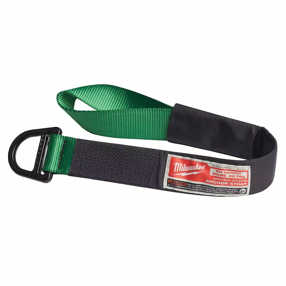 Milwaukee 50 lb. Anchor Strap Lanyard with Oversized D-Ring
