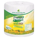 Marcal 100% Recycled 2-Ply Bath Tissue, White, 48-Roll Pack thumbnail 1