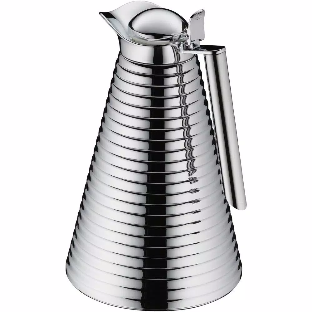 Alfi Chrome-Plated Copper Glass Vacuum Carafe, 1.06 Qt.