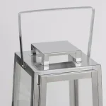 Home Decorators Collection Silver Metal Candle Lanterns, Set of 2 thumbnail 4