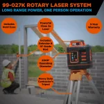 Johnson Self-Leveling Rotary Laser Level System with 2000' Working Diameter thumbnail 2