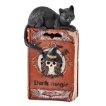 Worth Imports 12 in. Halloween Light Up LED Black Cat on Spell Book Tabletop Decoration thumbnail 1