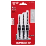 Milwaukee SHOCKWAVE 3-Piece Steel Countersink Bit Set (#6, #8, #10) thumbnail 2