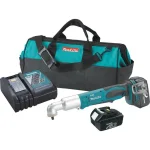 Makita 18V LXT Cordless 3/8 in. Angle Impact Wrench Kit with 2 Batteries and Charger thumbnail 1