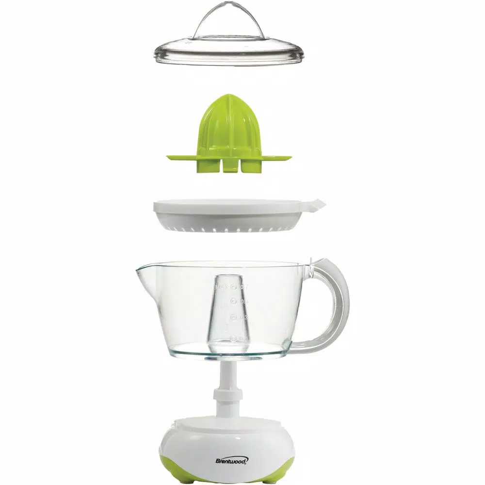 Brentwood Appliances J-15 25-Watt Electric Citrus Juicer, 24 oz. White
