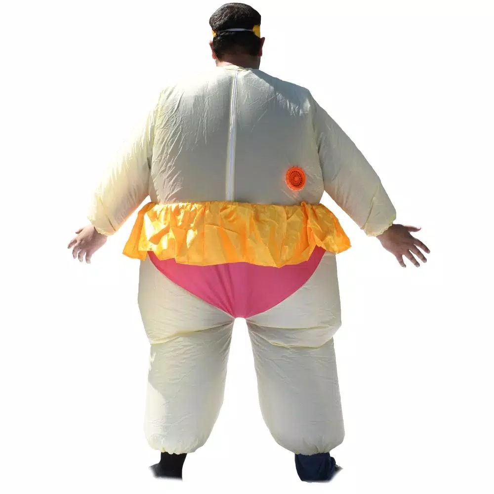 ALEKO's Inflatable Ballet Princess Adult Halloween Costume with Crown