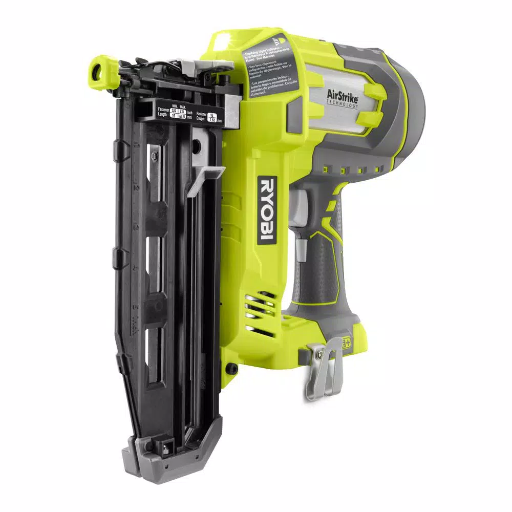 RYOBI 18V ONE+ AirStrike 18-Gauge Brad Nailer and 16-Gauge Finish Nailer 2-Tool Combo Kit