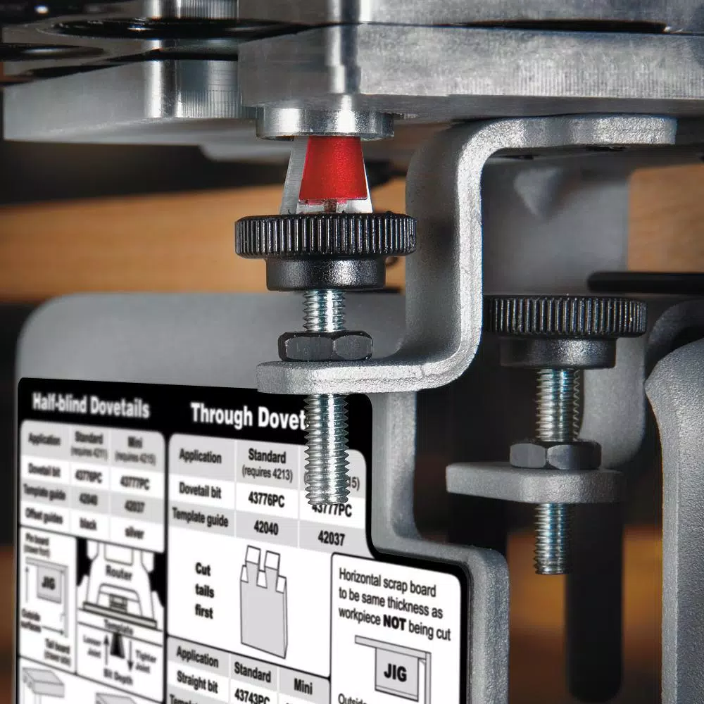 PORTER-CABLE 12 in. Dovetail Jig Set with Templates and Router Bits