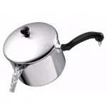 Farberware Classic Series 3 Qt. Stainless Steel Straining Saucepan with Lid and Pour Spouts thumbnail 2