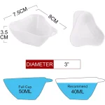 MALACASA 3 in. White Porcelain Ramekins Set of 16, Ceramic Souffle Dishes and Serving Bowls thumbnail 2