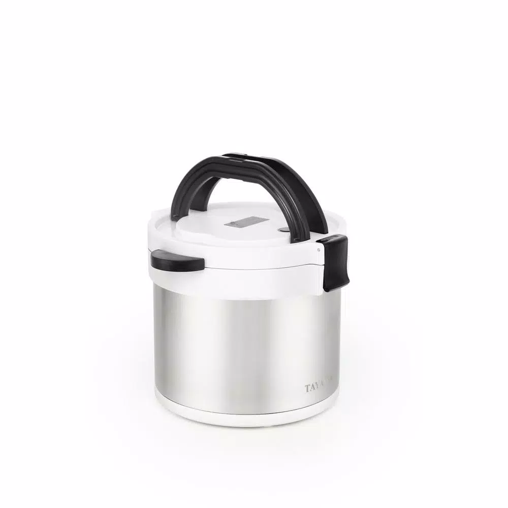 Tayama TXM-70XL 7 Qt. Stainless Steel Thermal Cooker and Slow Cooker, White