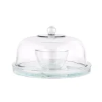 Libbey Selene 2-Piece 6-in-1 Versatile Glass Server and Appetizer Tray Set thumbnail 2