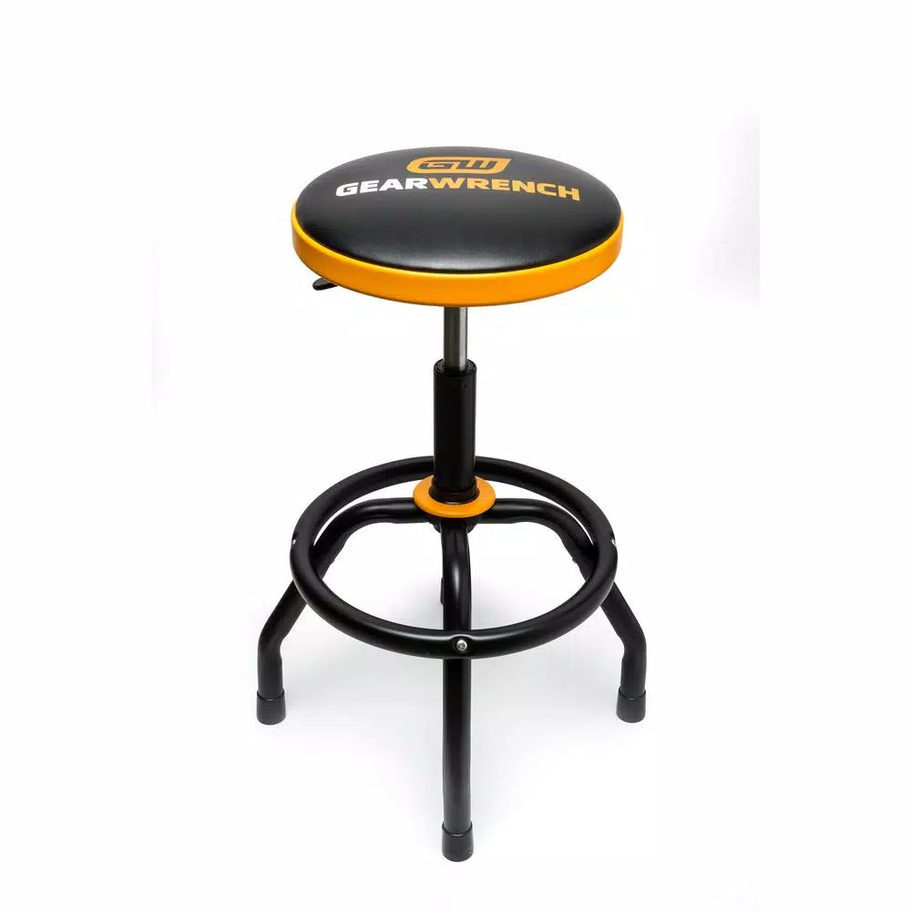 GearWrench Adjustable Height Swivel Shop Stool, 26 in. to 31 in.